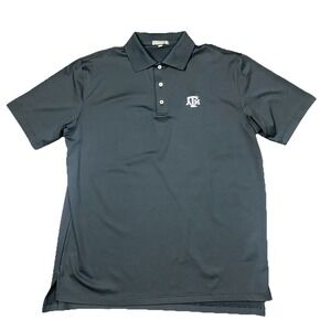 Peter Millar x Texas A&M University Golf Black Polo Shirt Men's Large Preppy